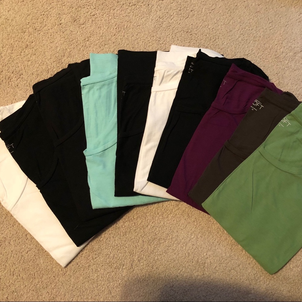 Lot of 10 LOFT Scoopneck Tees